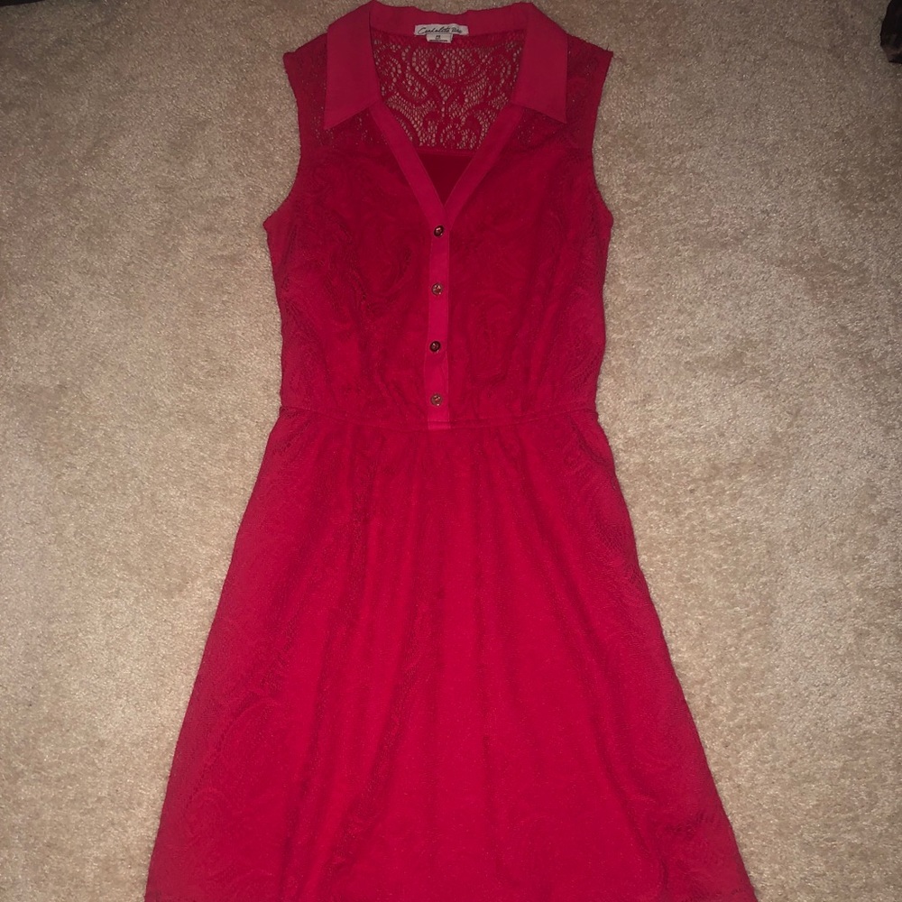 Hot pink dress
